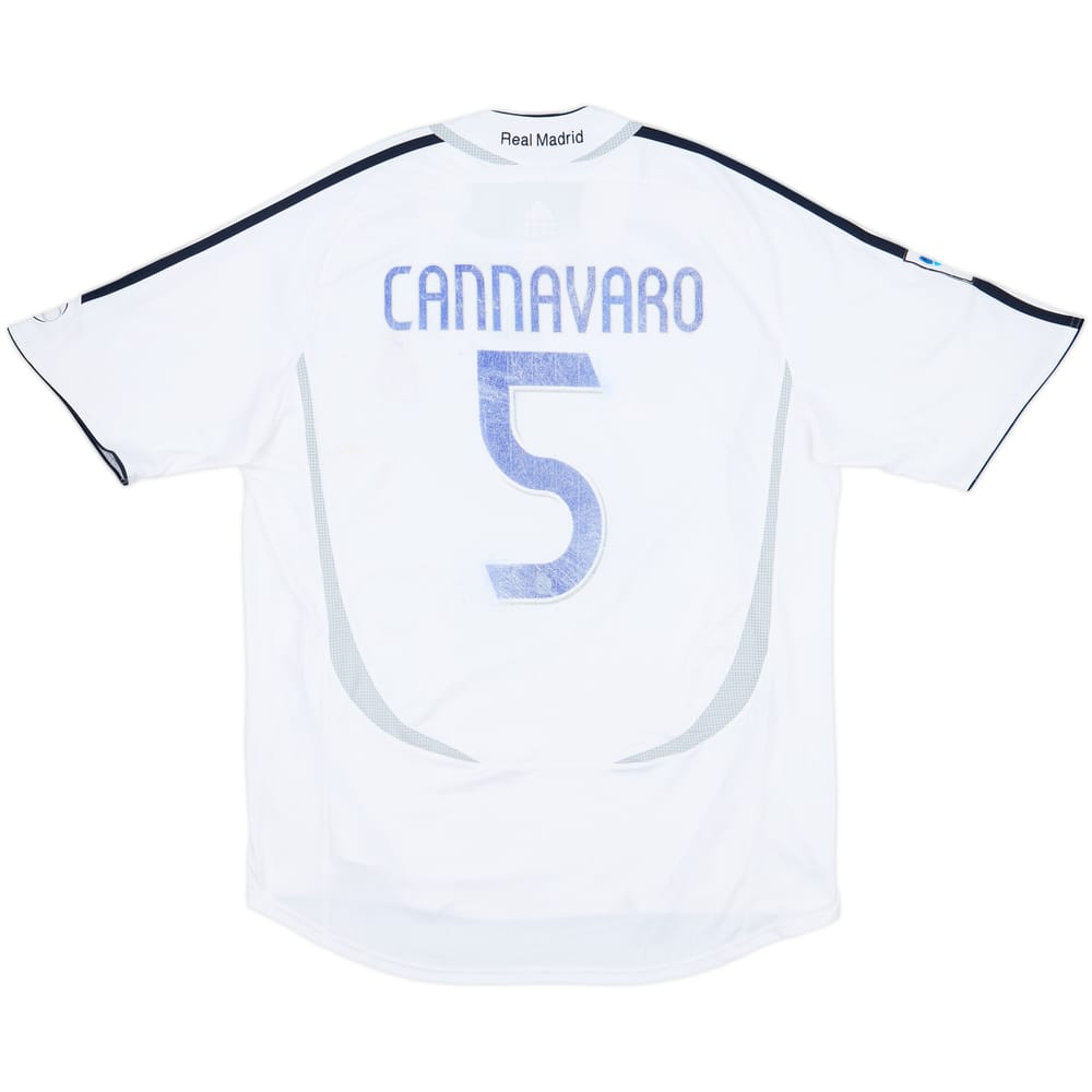 2006-07 Real Madrid Home Shirt Cannavaro #5 - 5/10 - (XXL)