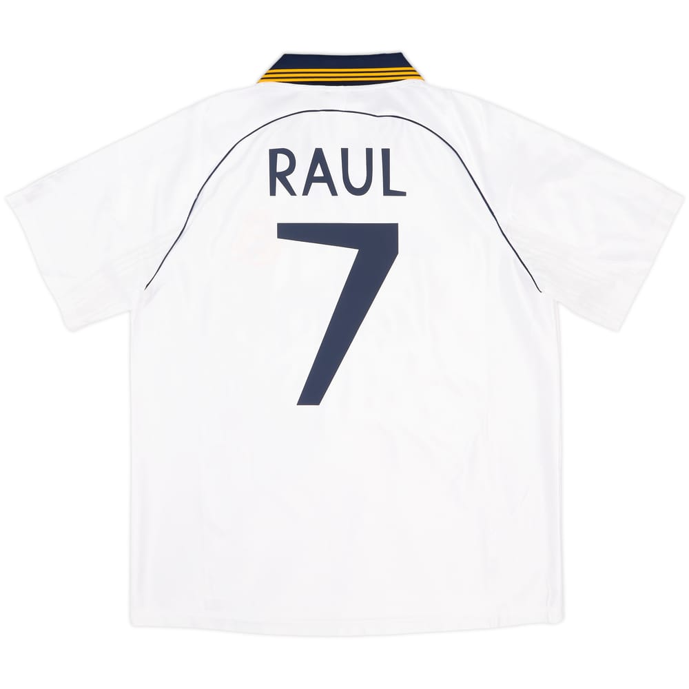 1999-00 Real Madrid adidas Reissue Home Shirt Raul #7 (L)
