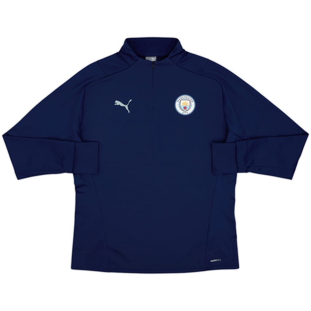 2021-22 Manchester City Puma 1/4 Zip Drill Top - 10/10 - (L)