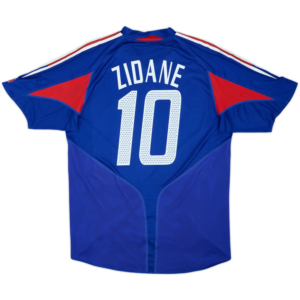 2004-06 France Home Shirt Zidane #10 - 6/10 - (L)