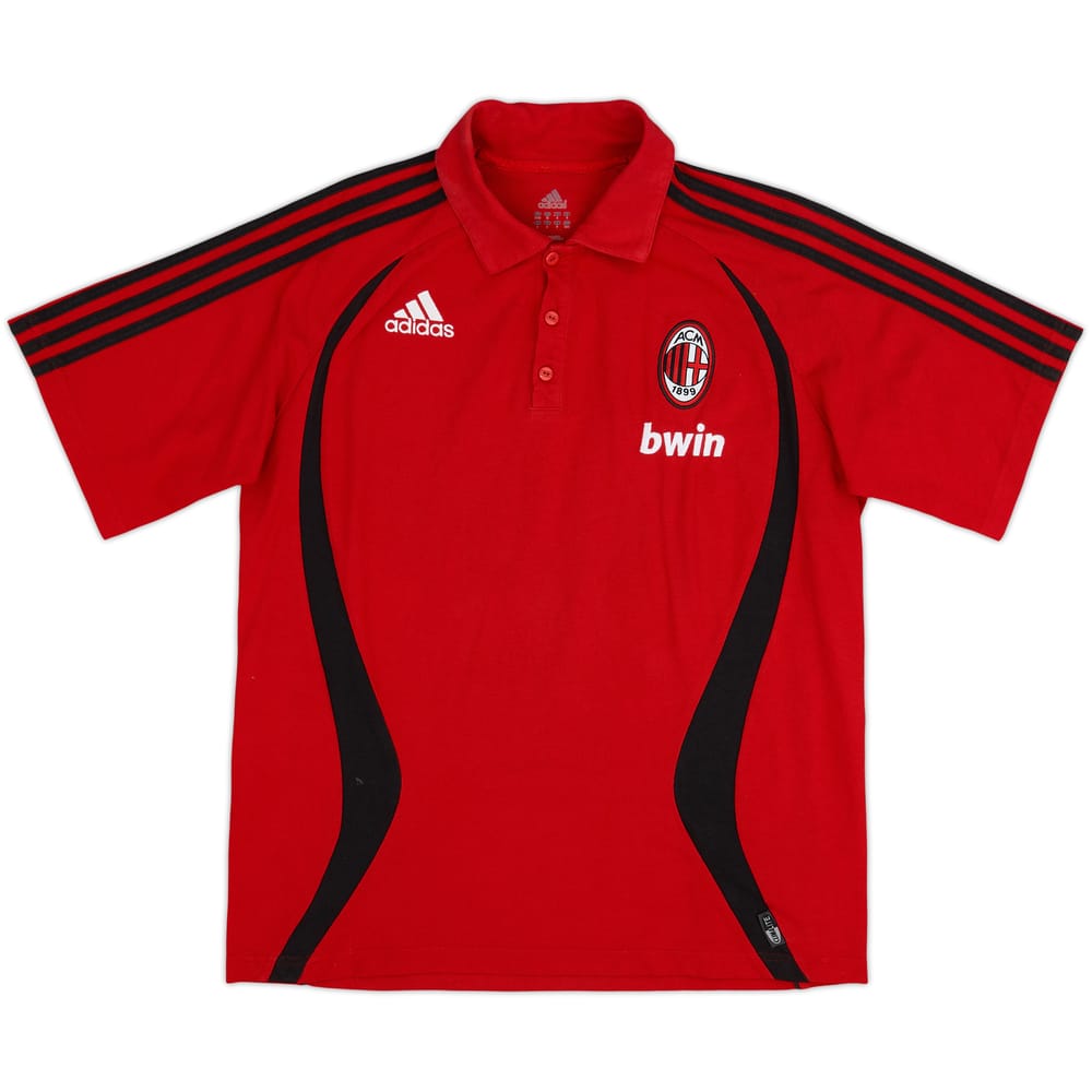 2006-07 AC Milan adidas Polo Shirt - 8/10 - (M/L)