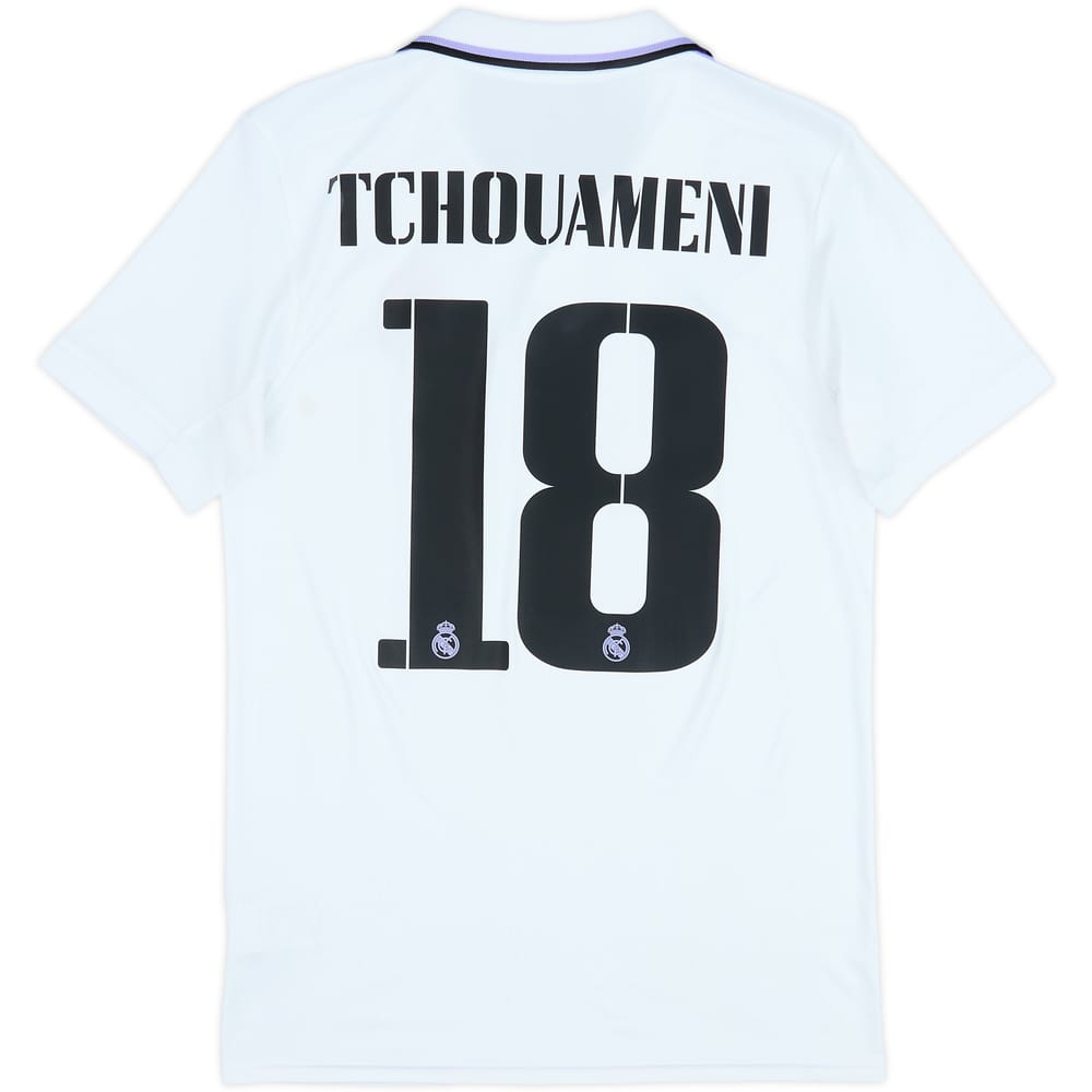 2022-23 Real Madrid Home Shirt Tchouameni #18 - 6/10 - (S)