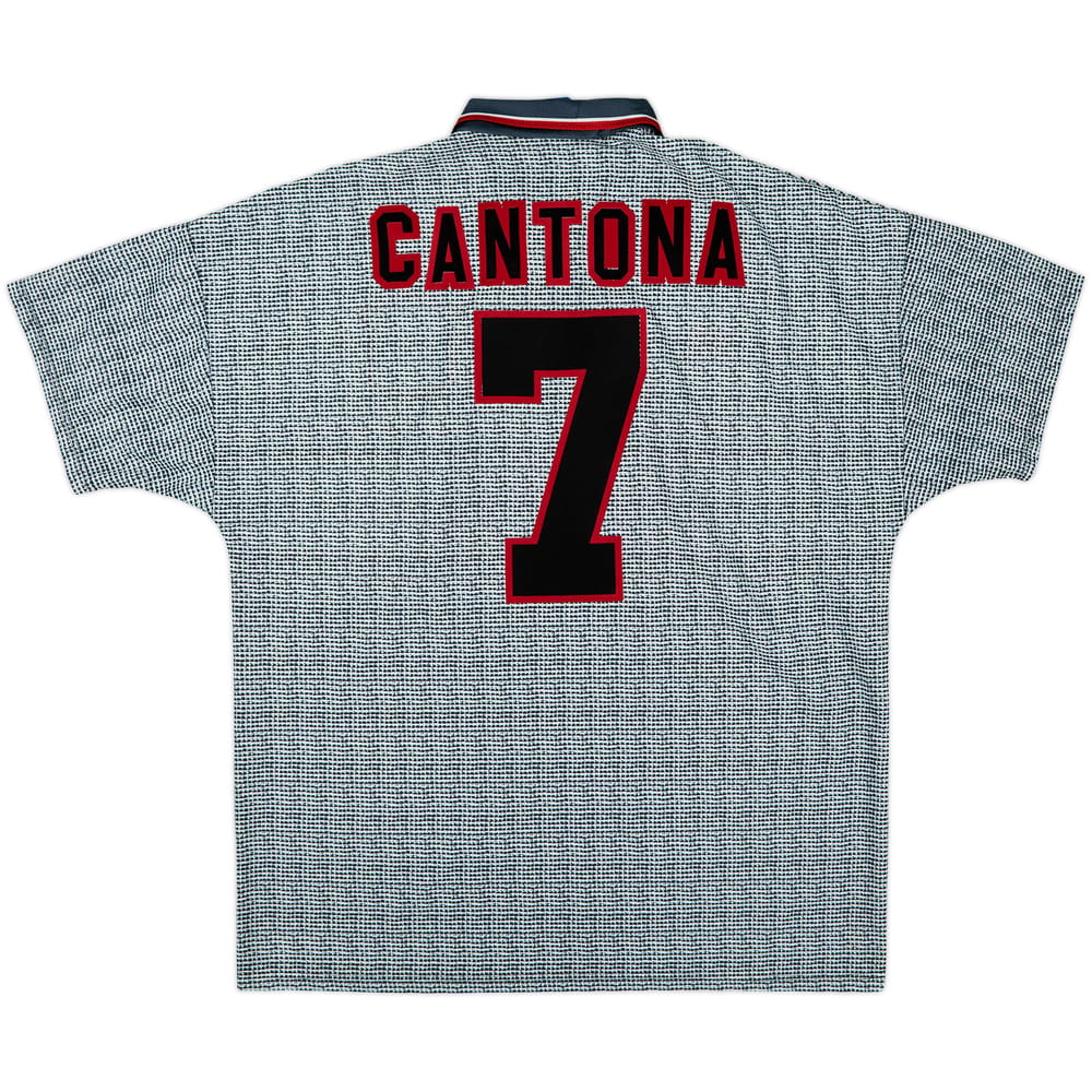 1995-96 Manchester United Away Shirt Cantona #7 - 8/10 - (XL)