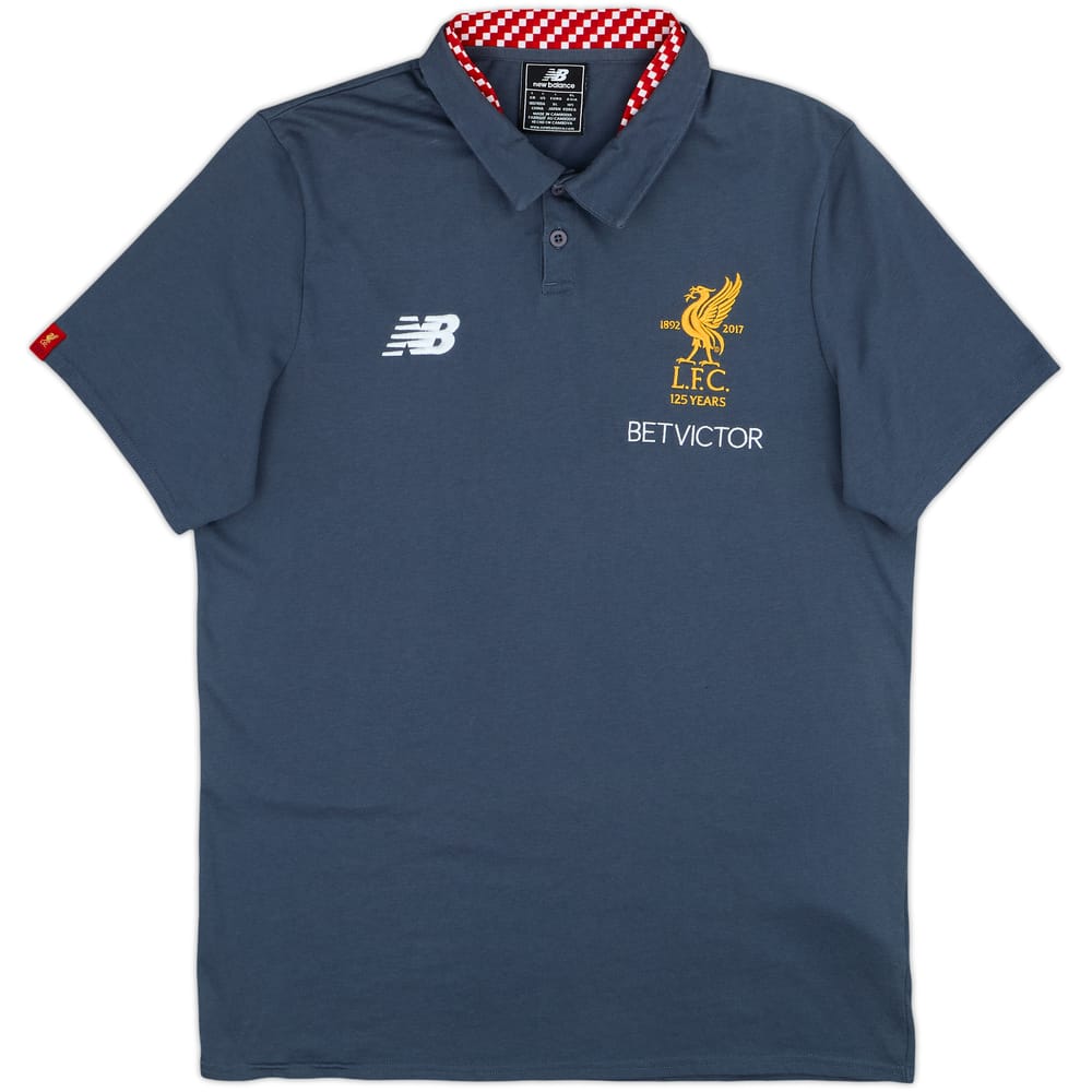 2017-18 Liverpool New Balance Polo Shirt - 8/10 - (L)