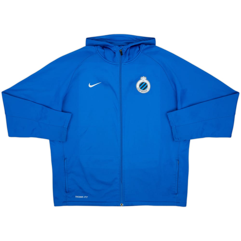 2013-14 Club Brugge Nike Hooded Track Jacket - 6/10 - (XXL)