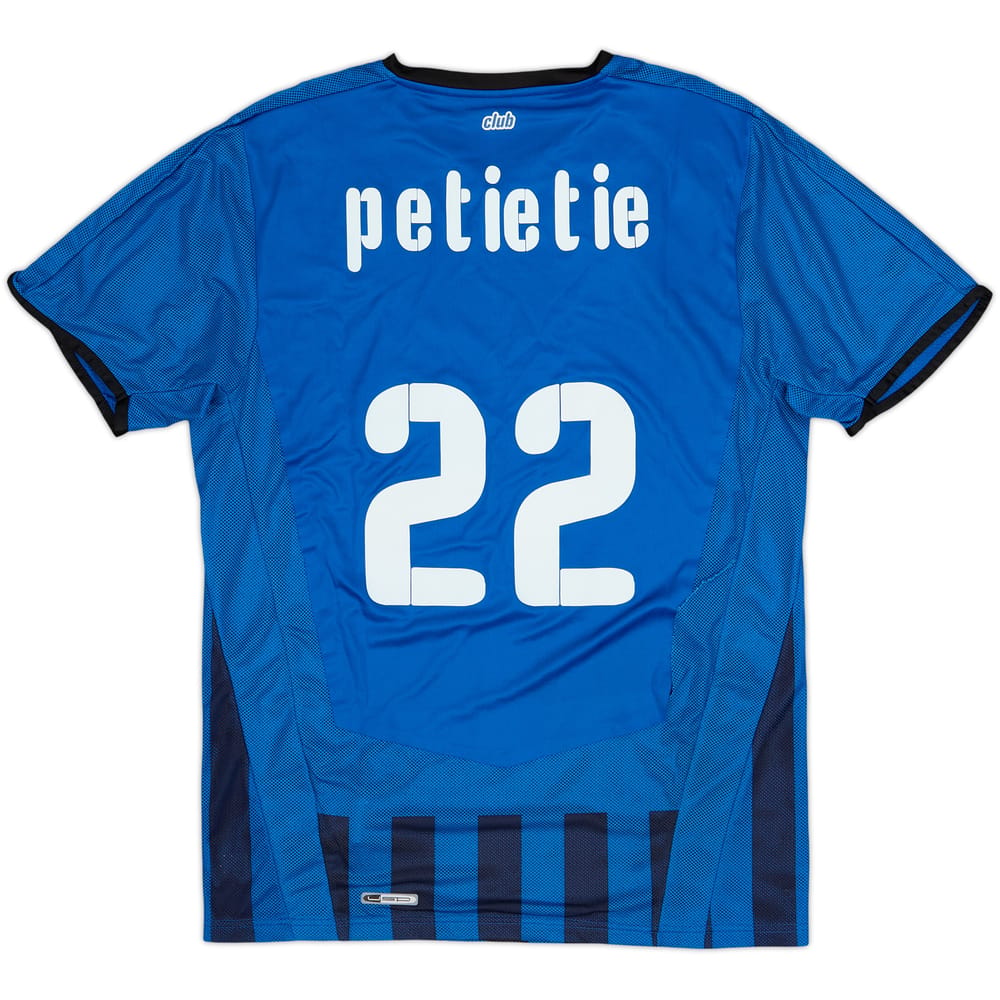 2008-09 Club Brugge Home Shirt Petietie #22 - 7/10 - (S)