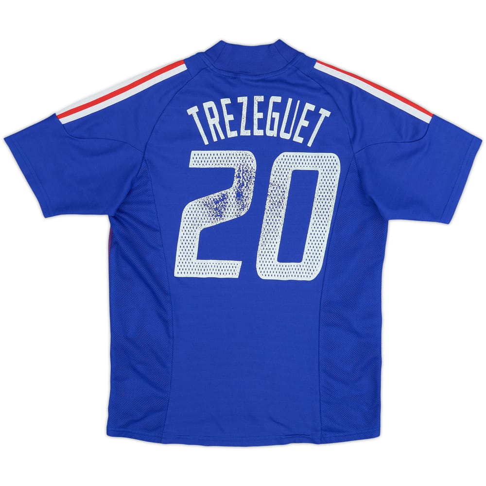 2002-04 France Home Shirt Trezeguet #20 - 4/10 - (XL.Boys)