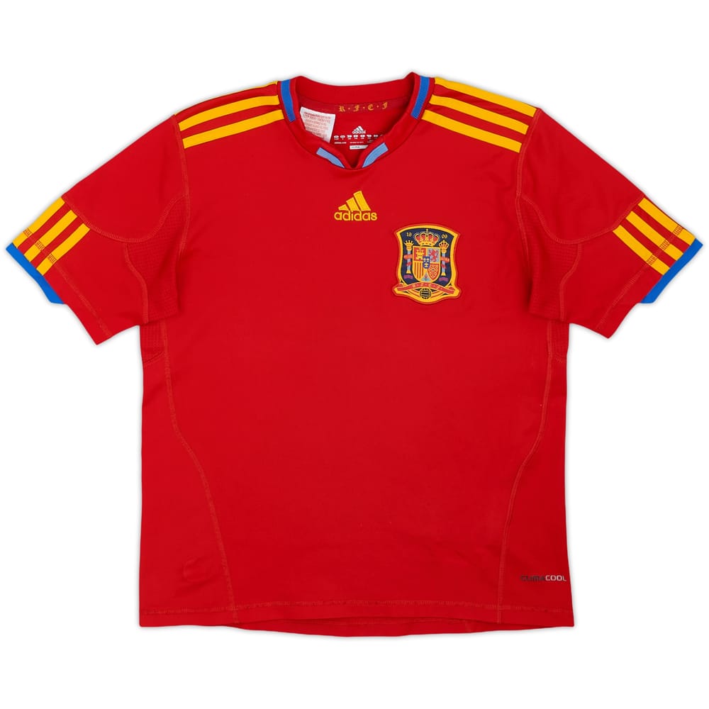 2009-10 Spain Home Shirt - 7/10 - (S.Boys)