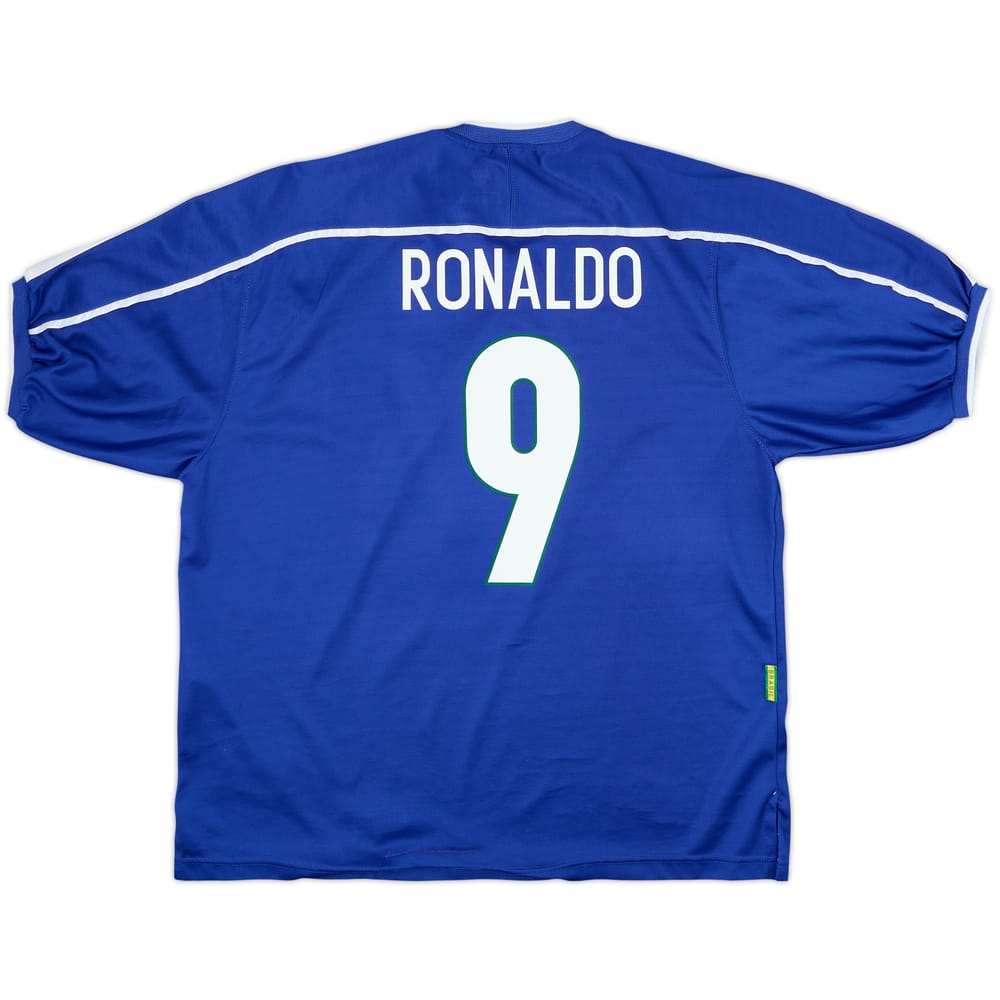 1998-00 Brazil Away Shirt Ronaldo #9 - 9/10 - (L)
