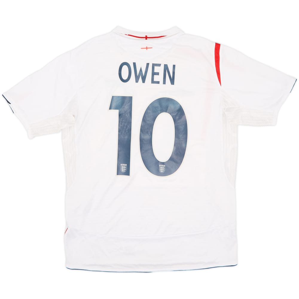 2005-07 England Home Shirt Owen #10 - 5/10 - (L)
