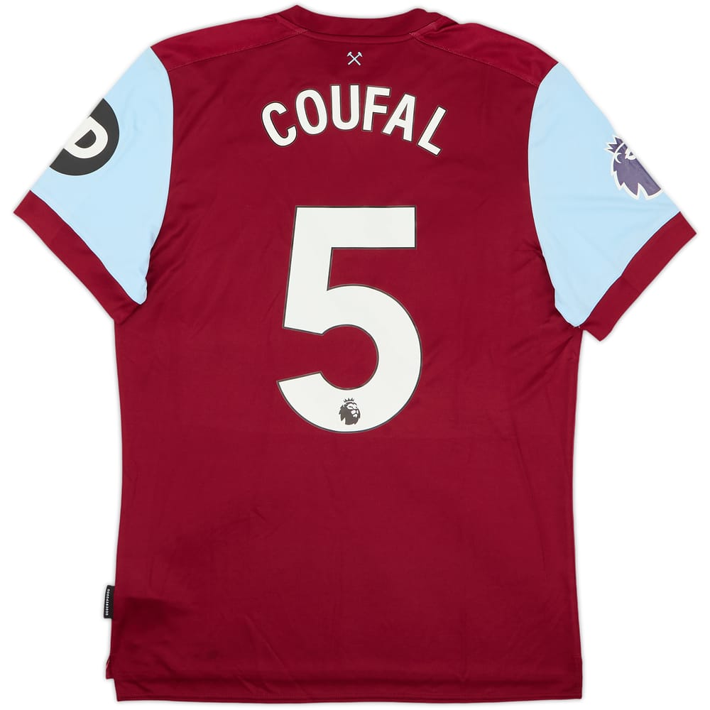 2023-24 West Ham United Home Shirt Coufal #5 (L)