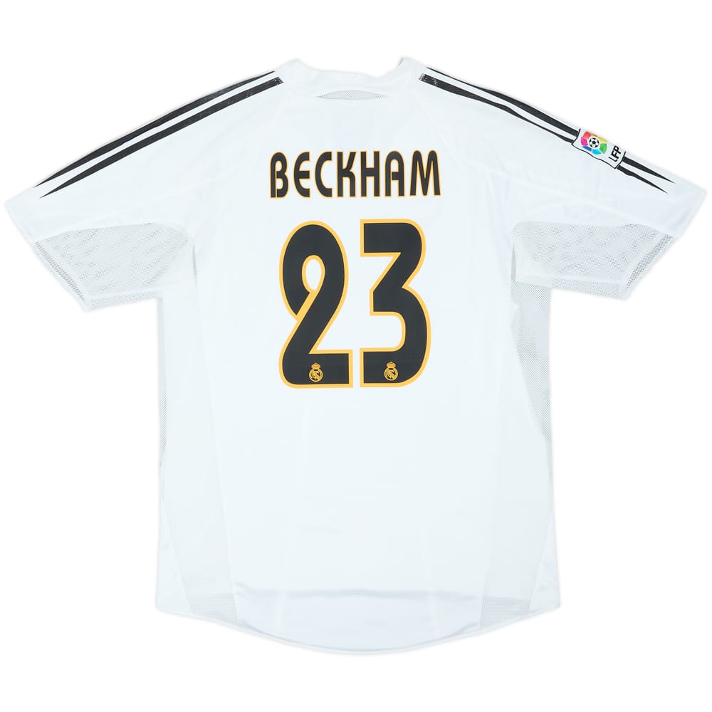 2004-05 Real Madrid Player Issue Home Shirt Beckham #23 - 7/10 - (L)