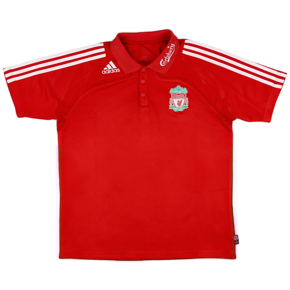 2008-09 Liverpool adidas Polo Shirt - 9/10 - (L)