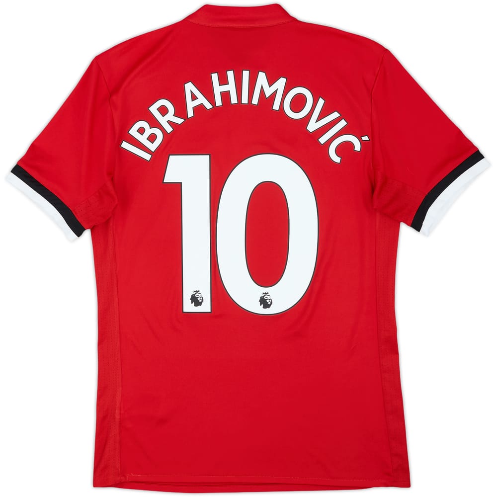 2017-18 Manchester United Home Shirt Ibrahimovic #10 - 8/10 - (XS)
