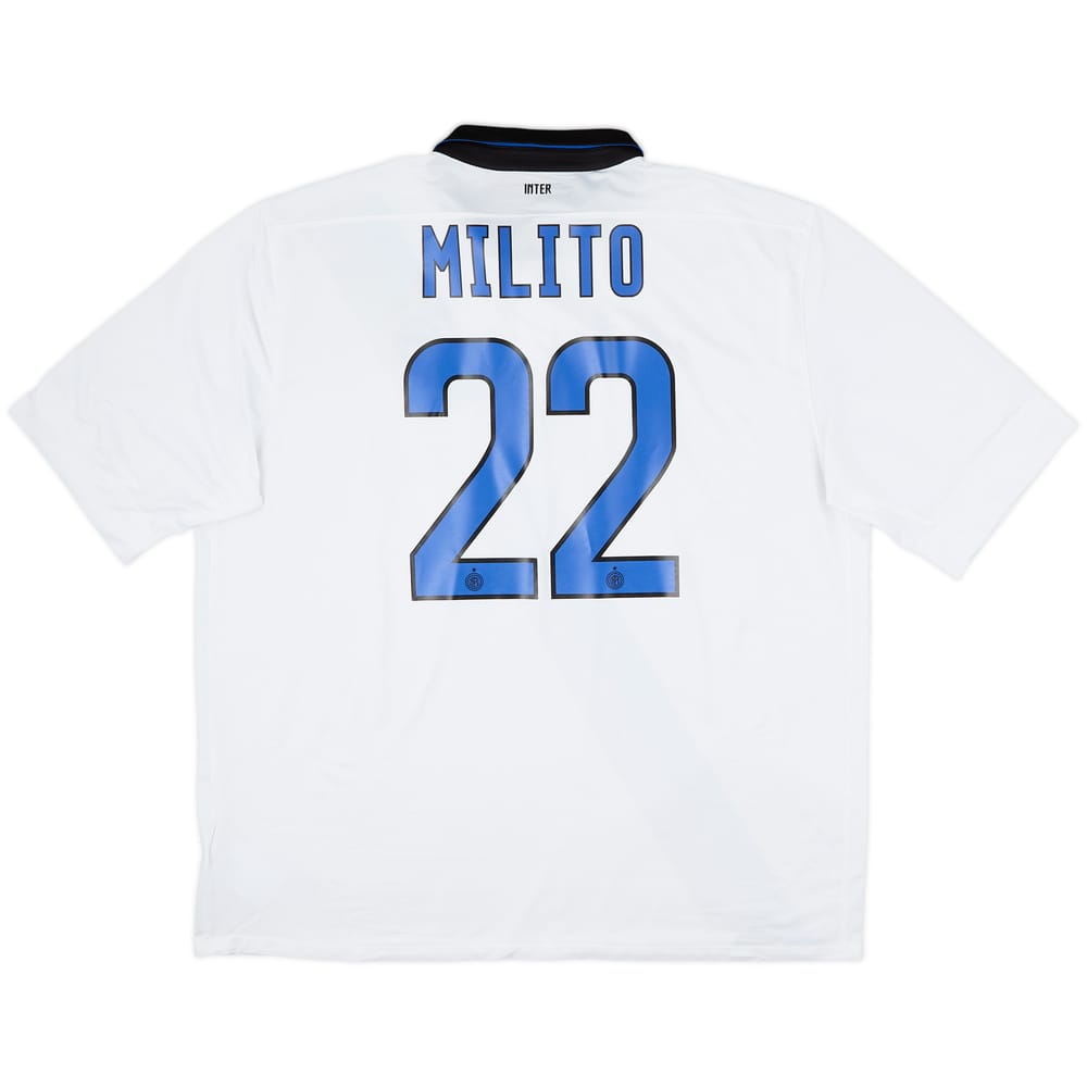 2011-12 Inter Milan Away Shirt Milito #22 - 6/10 - (XXL)