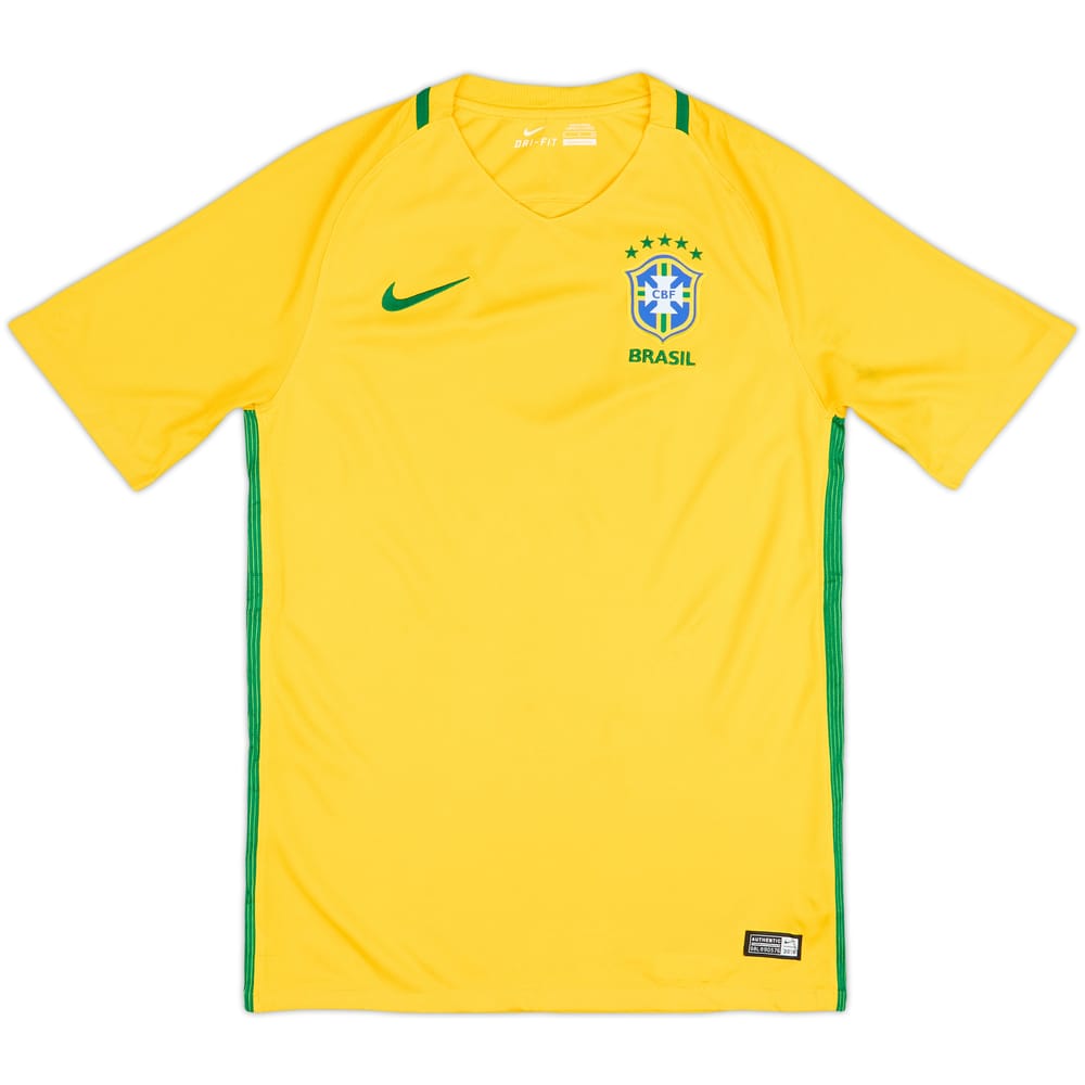 2016-17 Brazil Home Shirt - 6/10 - (S)