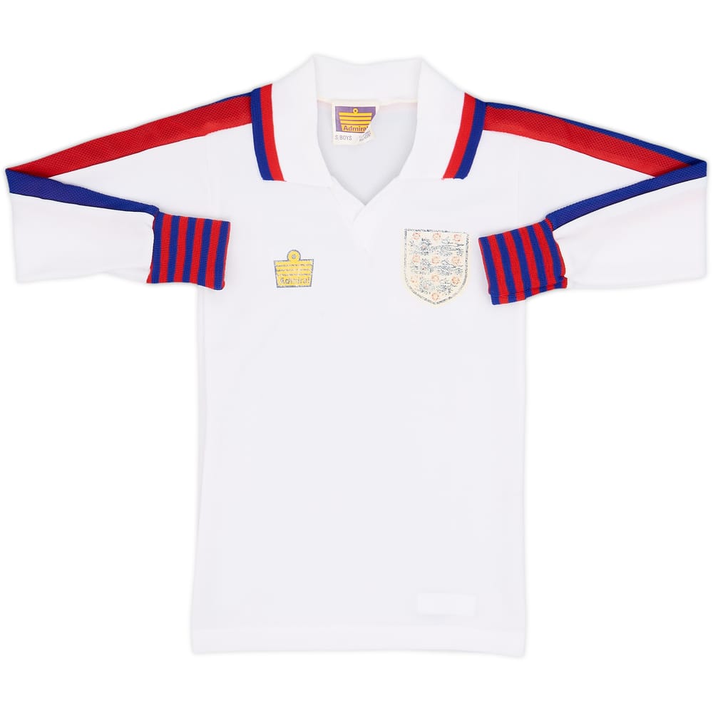 1974-80 England Home L/S Shirt - 6/10 - (S.Boys)