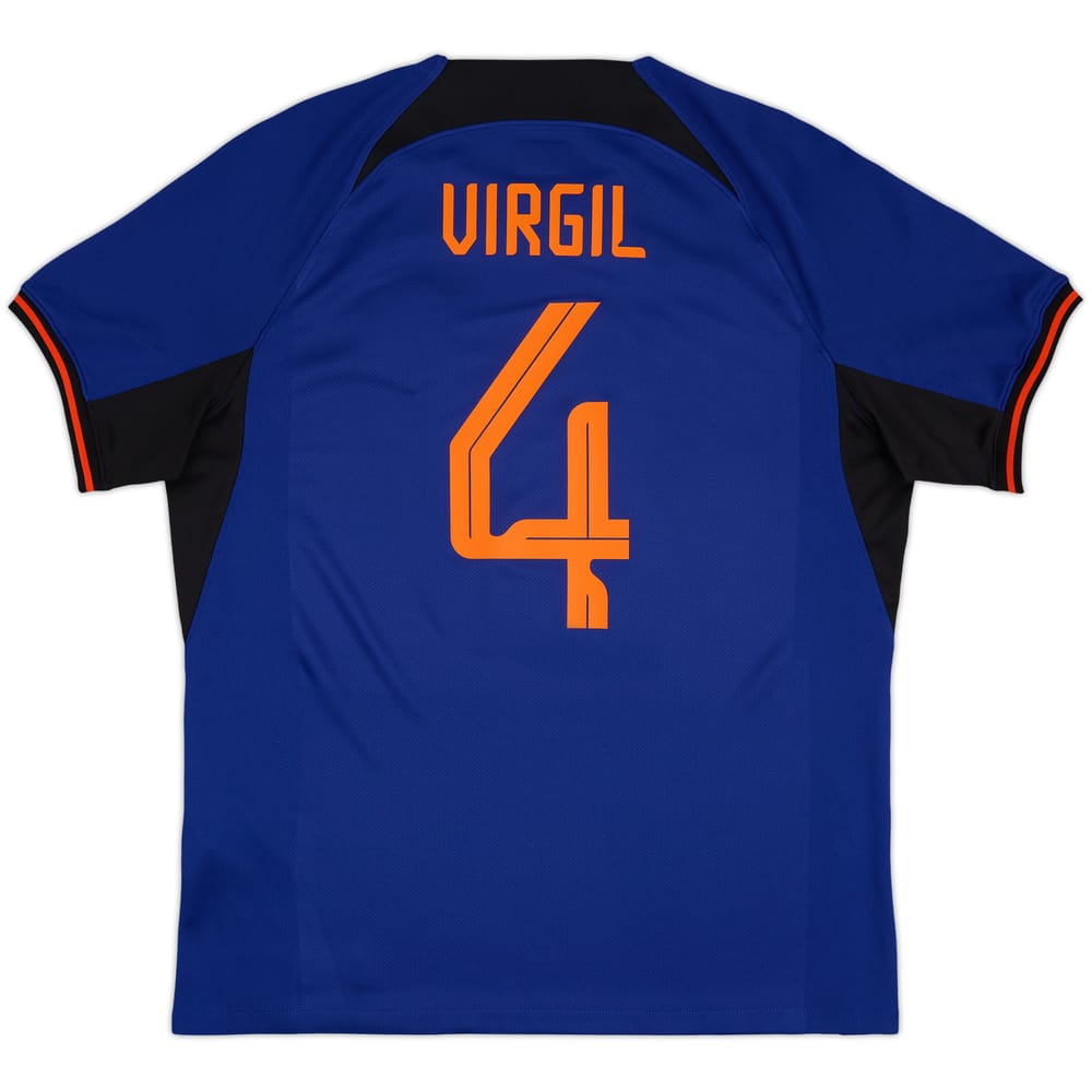 2022-23 Netherlands Away Shirt Virgil #4