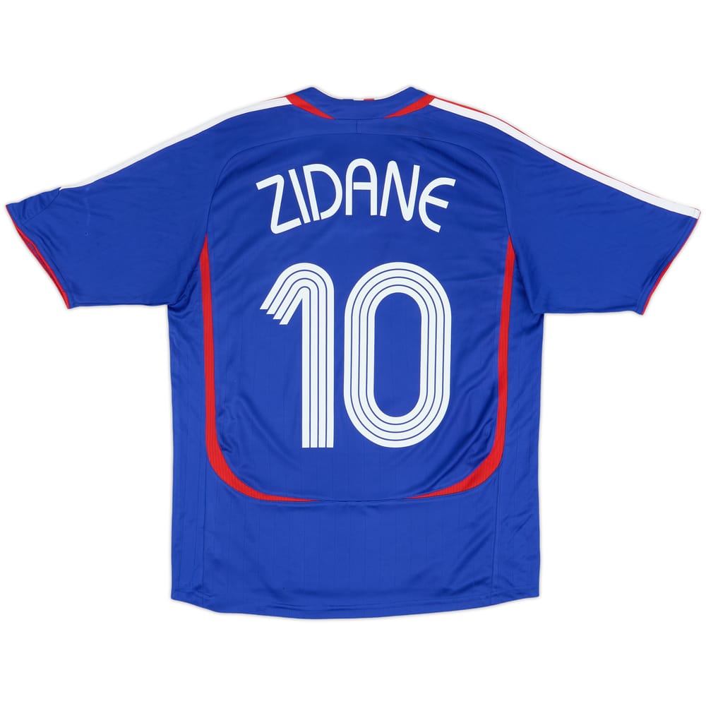 2006-07 France Home Shirt Zidane #10 - 6/10 - (XL.Boys)