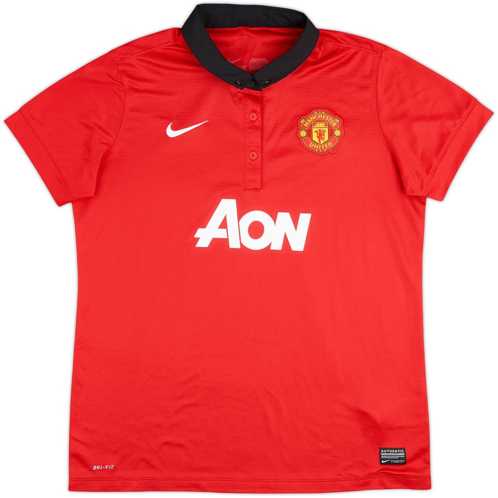2013-14 Manchester United Home Shirt - 8/10 - (Women's L)