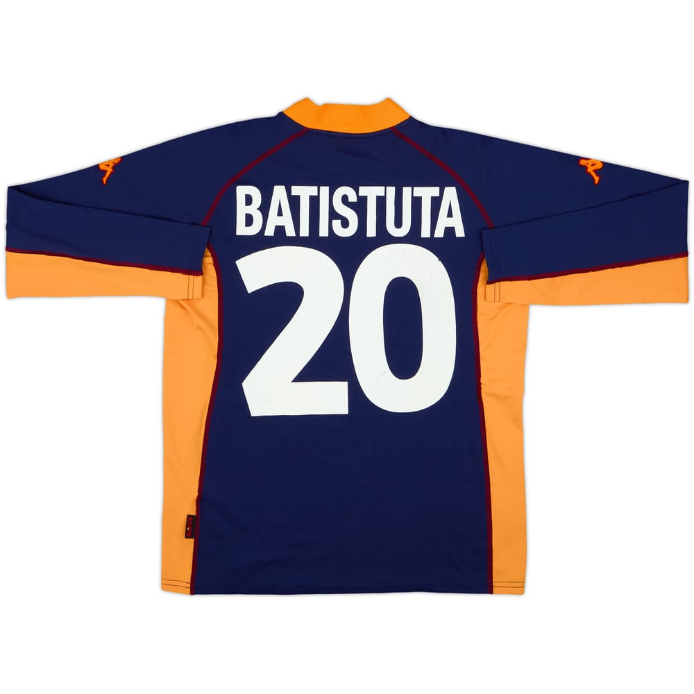 2001-02 Roma Third L/S Shirt Batistuta #20 - 6/10 - (XXL)