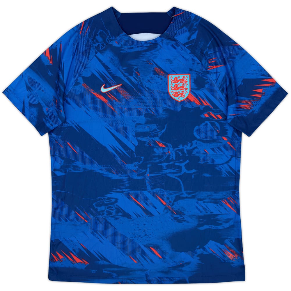 2022-23 England Nike Pre-Match Training Shirt - 10/10 - (L)