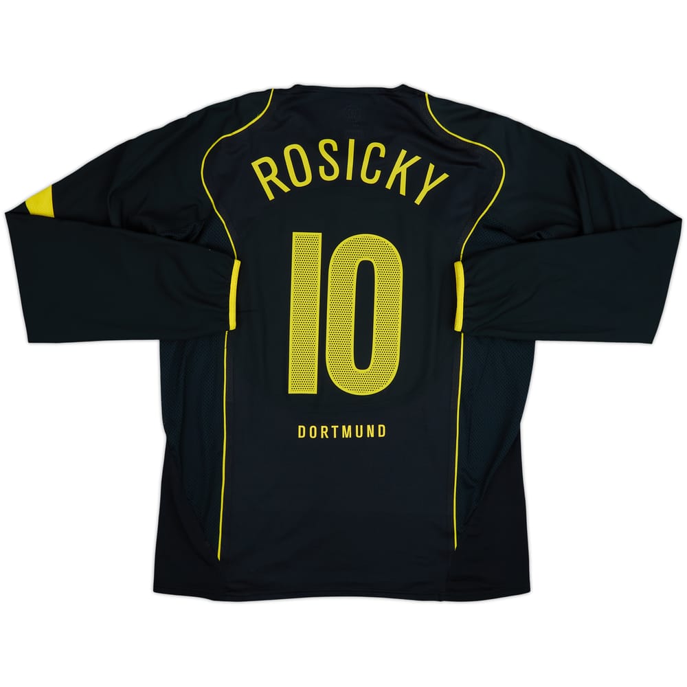 2004-05 Borussia Dortmund Player Issue Away L/S Shirt Rosicky #10 - 10/10 - (XXL)