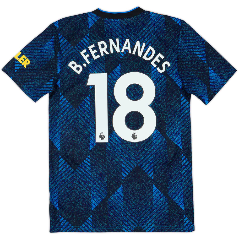 2021-22 Manchester United Third Shirt B.Fernandes #18 - 10/10 - (S)