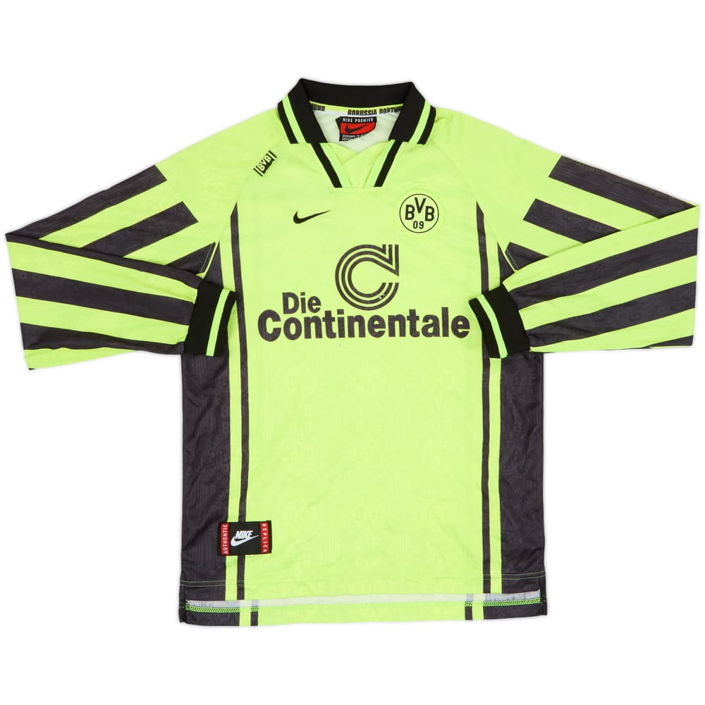 1996-97 Borussia Dortmund Home L/S Shirt - 5/10 - (14-15 Years)