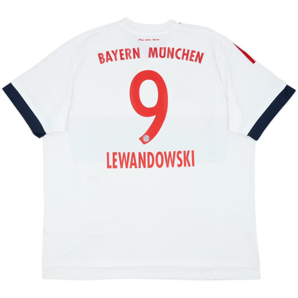 2015-16 Bayern Munich Away Shirt Lewandowski #9 - 5/10 - (XXL)