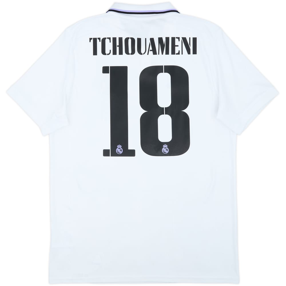 2022-23 Real Madrid Home Shirt Tchouameni #18 - 5/10 - (L)
