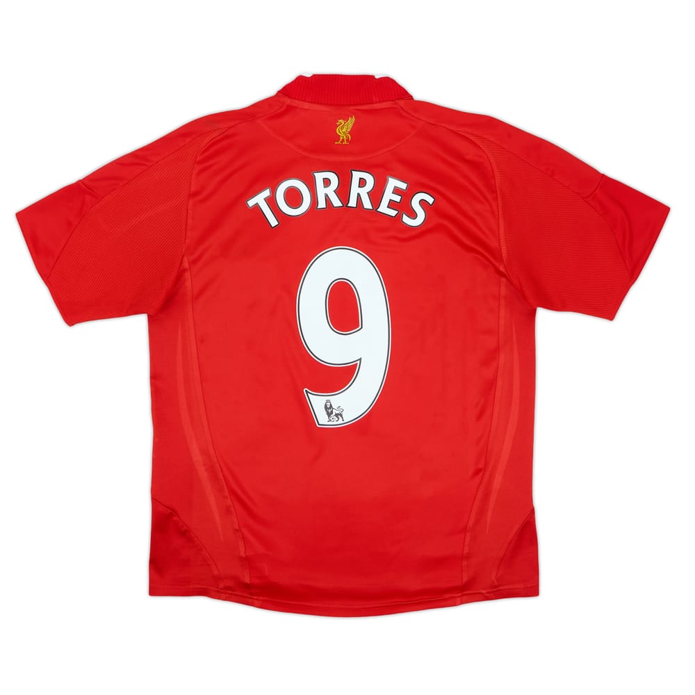 2008-10 Liverpool Home Shirt Torres #9 - 9/10 - (13-14 Years)