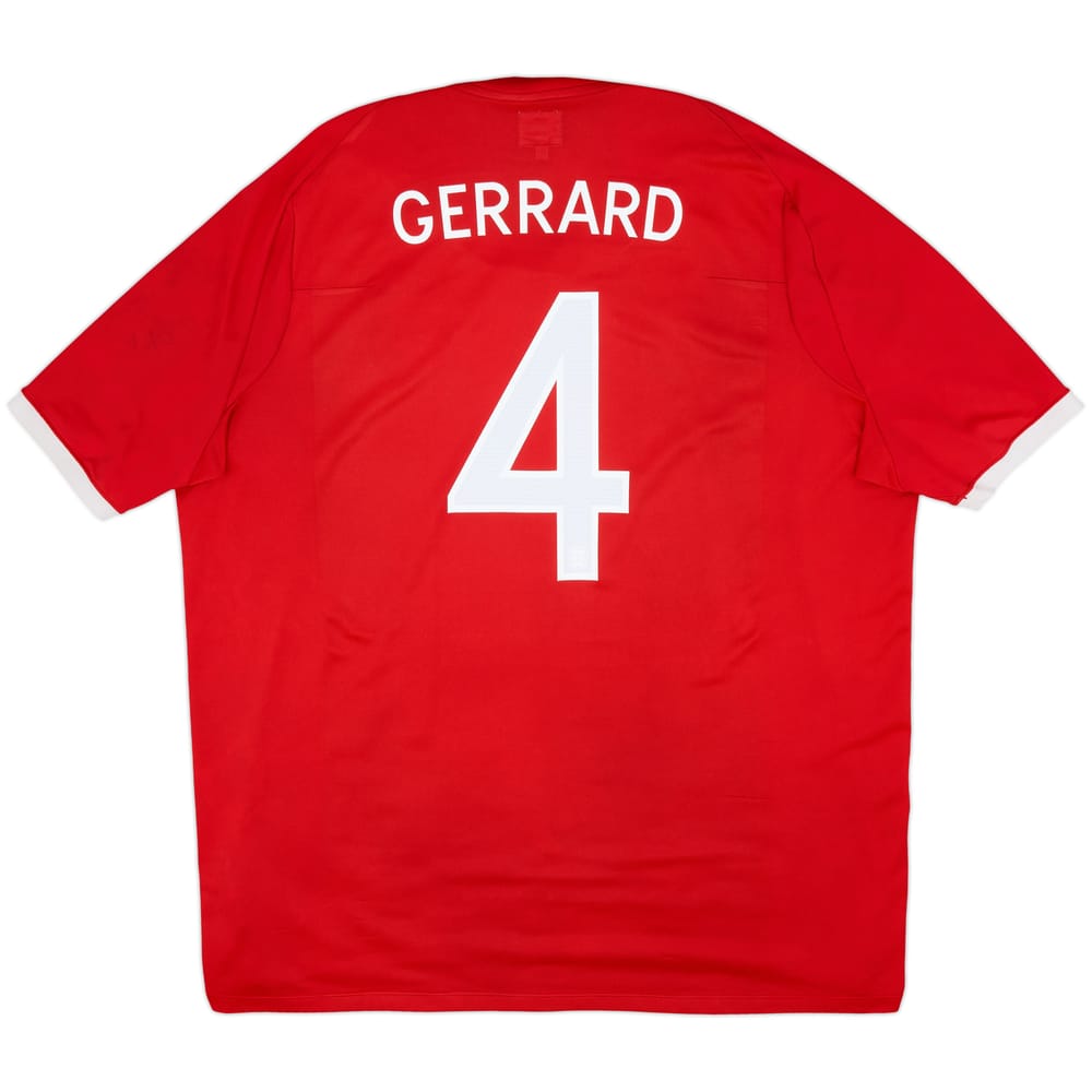 2010-11 England Away Shirt Gerrard #4 - 5/10 - (3XL)