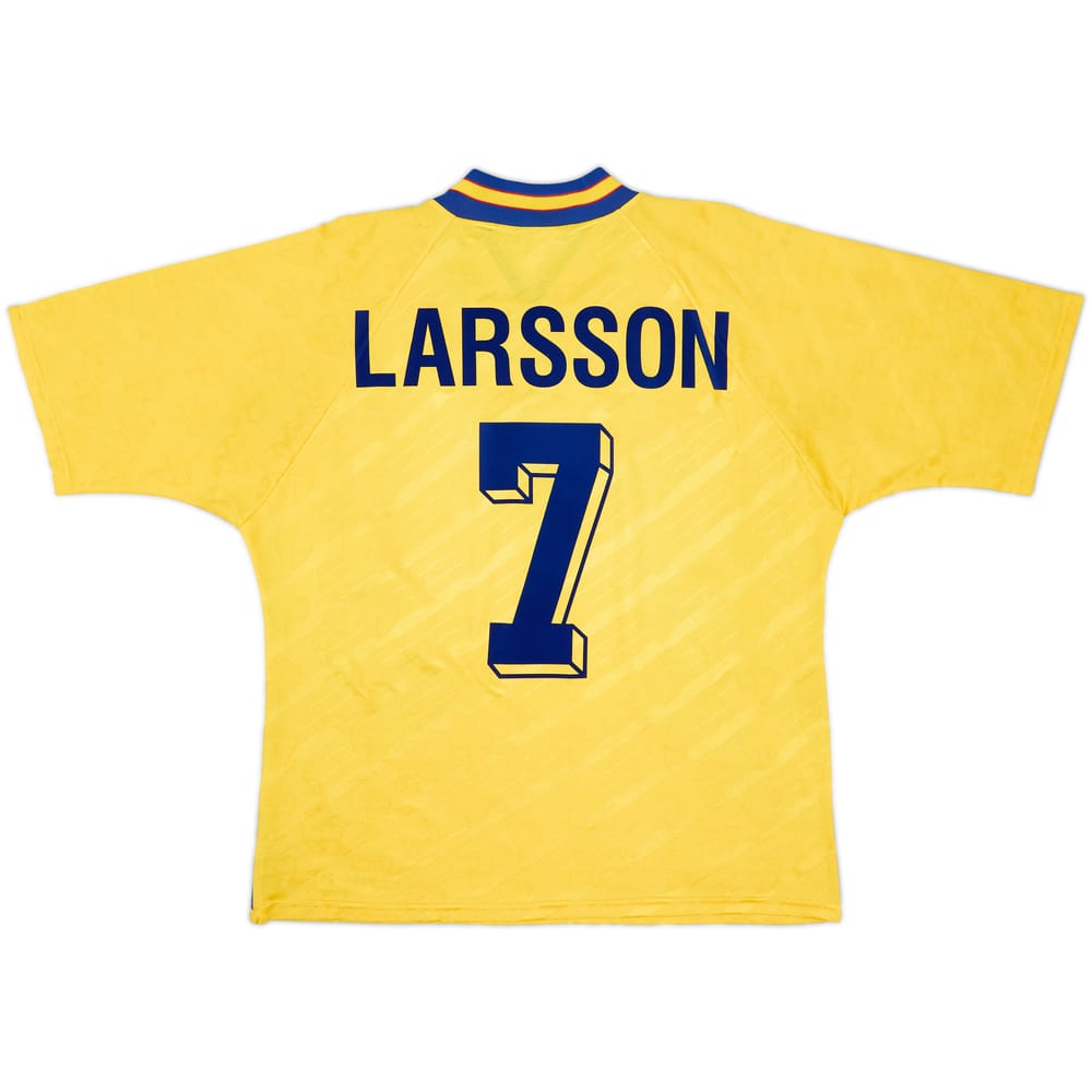 1994-96 Sweden Home Shirt Larsson #7 - 9/10 - (L)