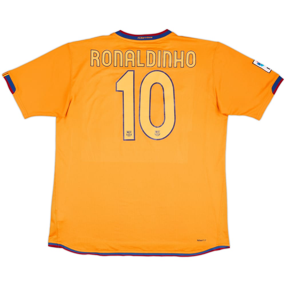 2007-08 Barcelona Third Shirt Ronaldinho #10 - 7/10 - (XL)
