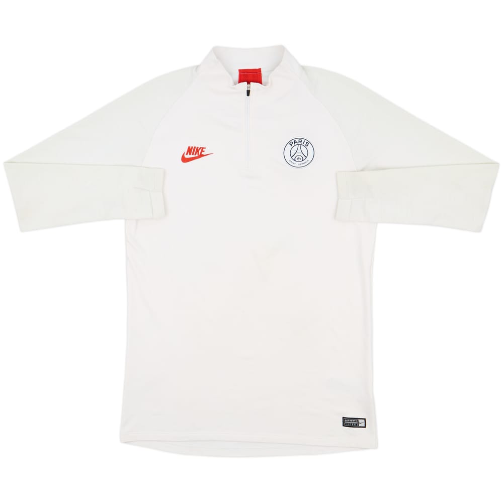 2019-20 Paris Saint-Germain Nike 1/4 Zip Drill Top - 7/10 - (M)