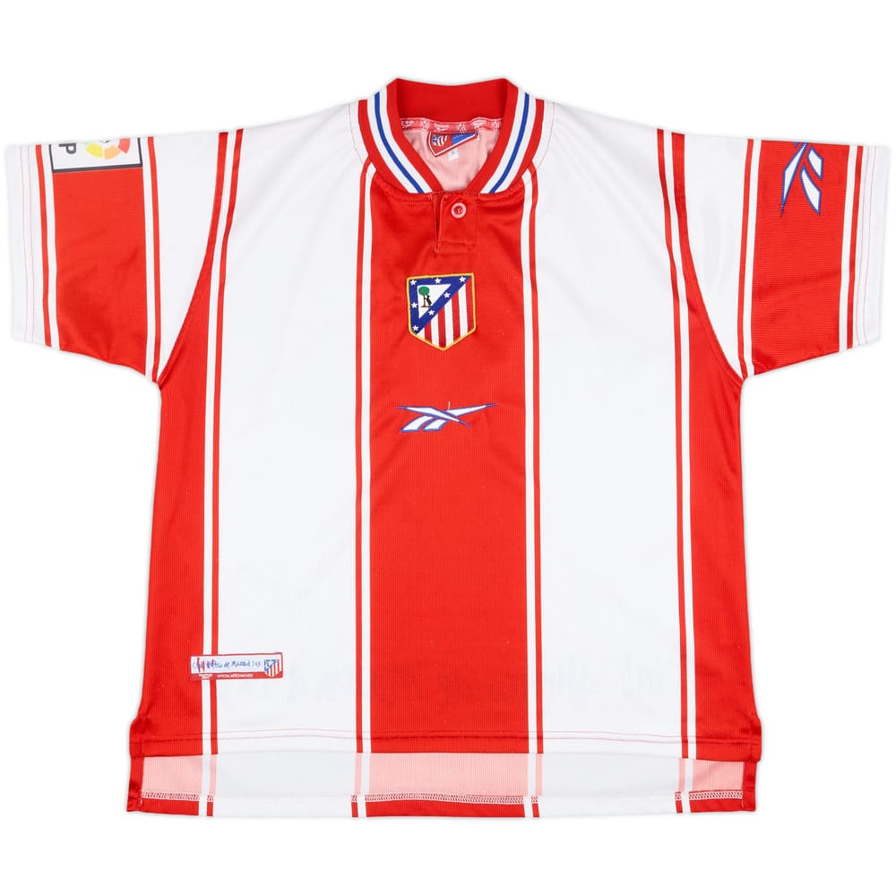 1999-00 Atletico Madrid Home Shirt - 6/10 - (S)