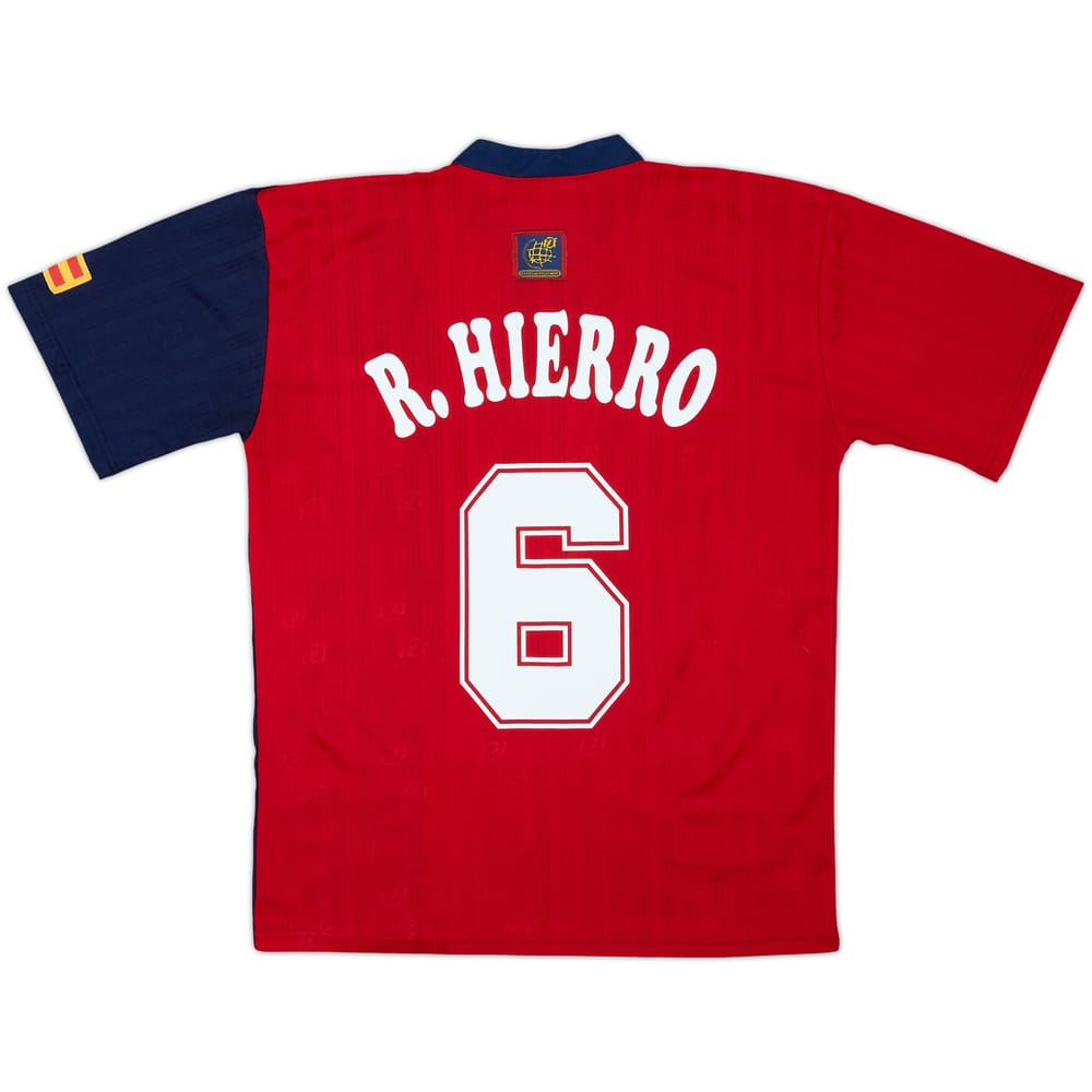 1996-98 Spain Home Shirt R.Hierro #6 - 6/10 - (M)