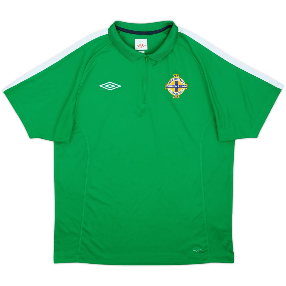 2012-13 Northern Ireland Umbro 1/4 Zip Polo Shirt - 8/10 - (L)