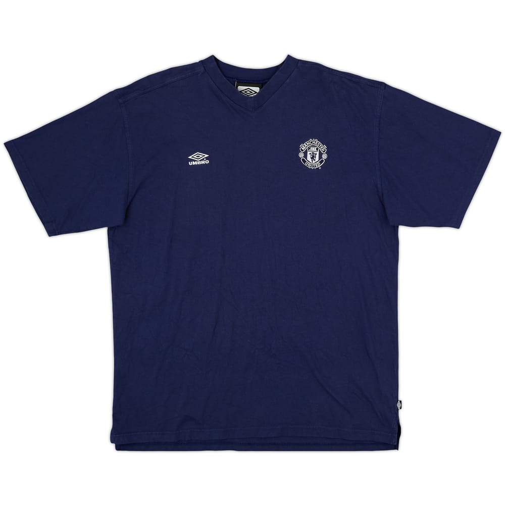 2000-01 Manchester United Umbro Cotton Tee - 8/10 - (XL)