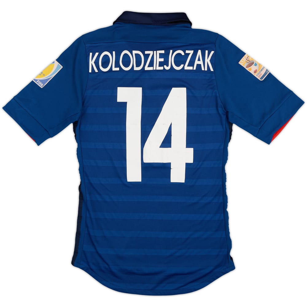 2011 France Match Issue U-20 World Cup Home Shirt Kolodziejczak #14