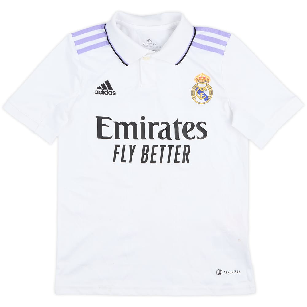 2022-23 Real Madrid Home Shirt - 5/10 - (S.Boys)