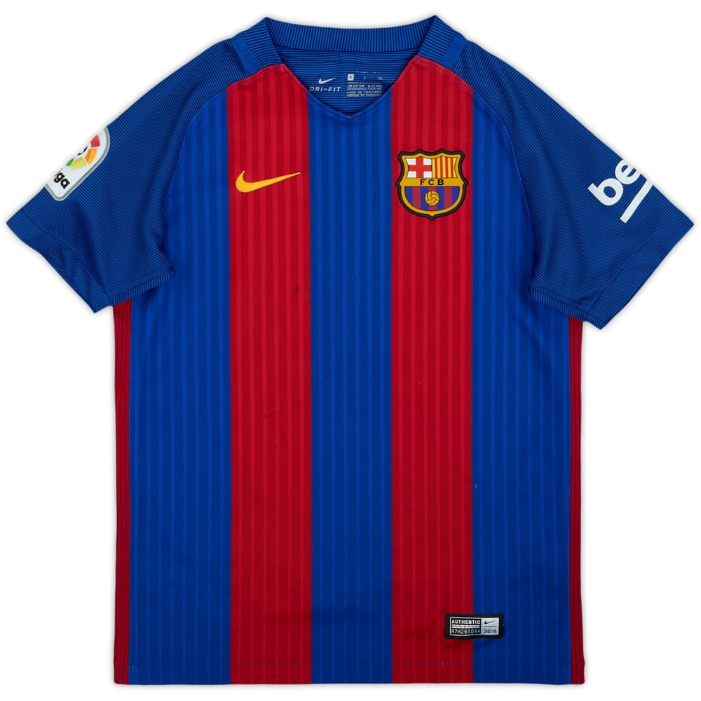 2016-17 Barcelona Home Shirt - 7/10 - (S.Boys)