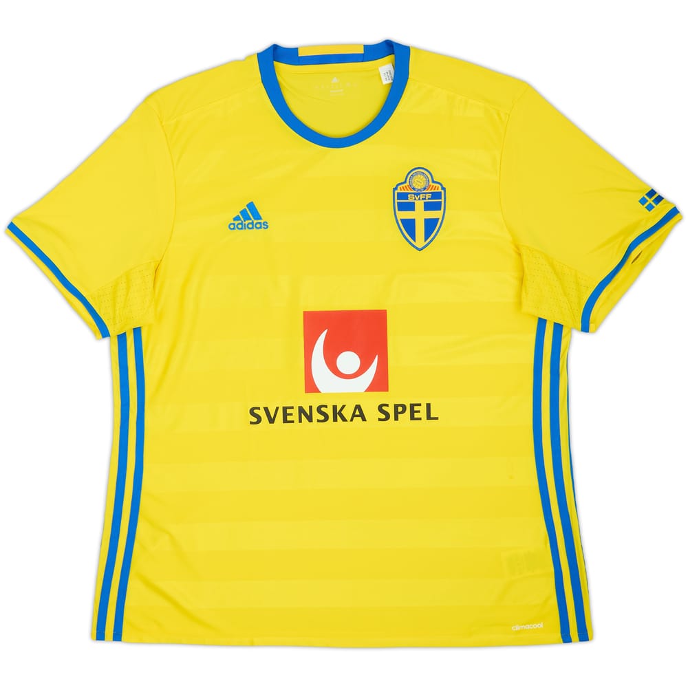 2016-17 Sweden adidas Home/ Training Shirt - 9/10 - (XL)