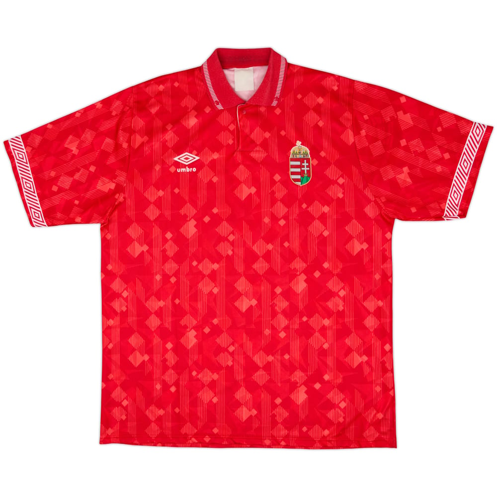 1990-93 Hungary Home Shirt #7 - 7/10 - (XL)