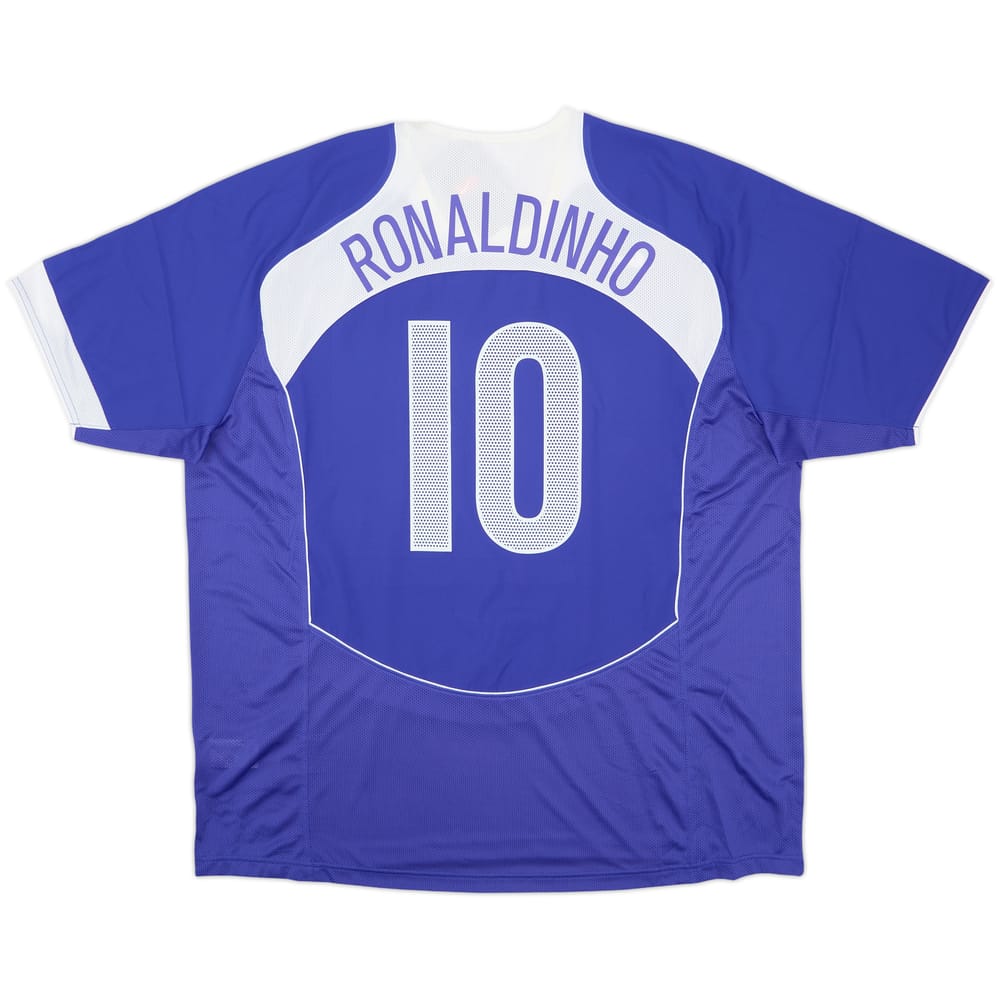 2004-06 Brazil Away Shirt Ronaldinho #10 (XXL)