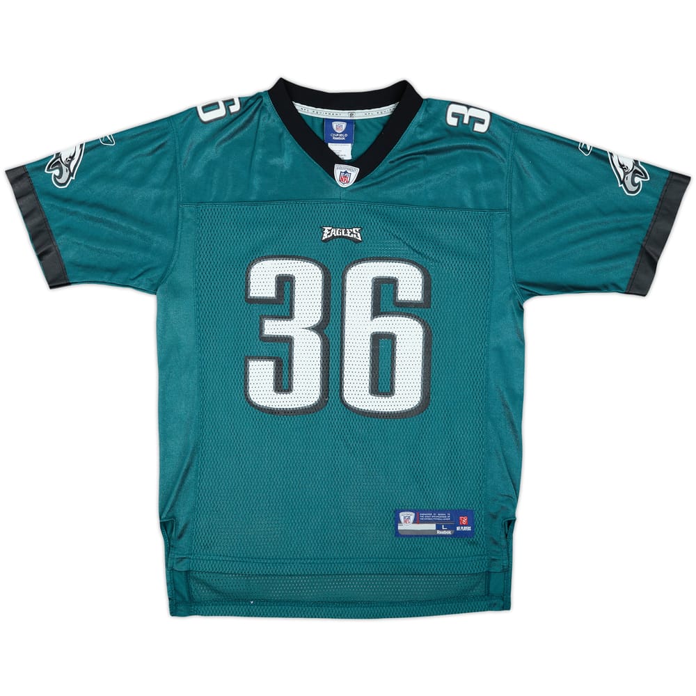 2008-09 Philadelphia Eagles Westbrook #36 Reebok On Field Home Jersey - 9/10 - (L.Boys)