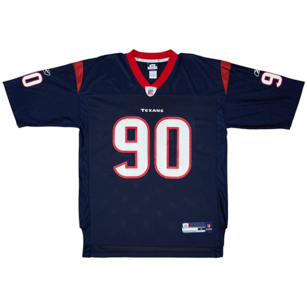 2007 Houston Texans Williams #90 Reebok On Field Home Jersey - 7/10 - (L)