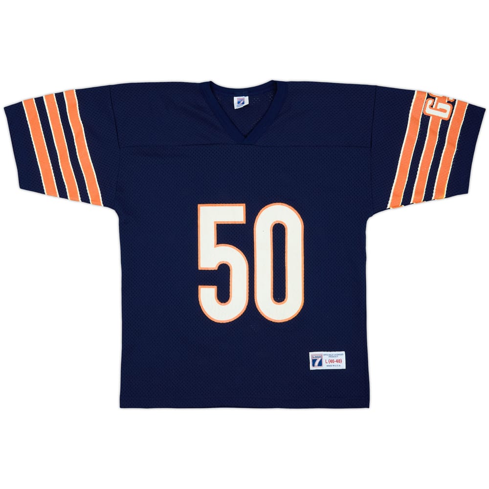 1990-92 Chicago Bears Singletary #50 Logo 7 Home Jersey - 8/10 - (L)
