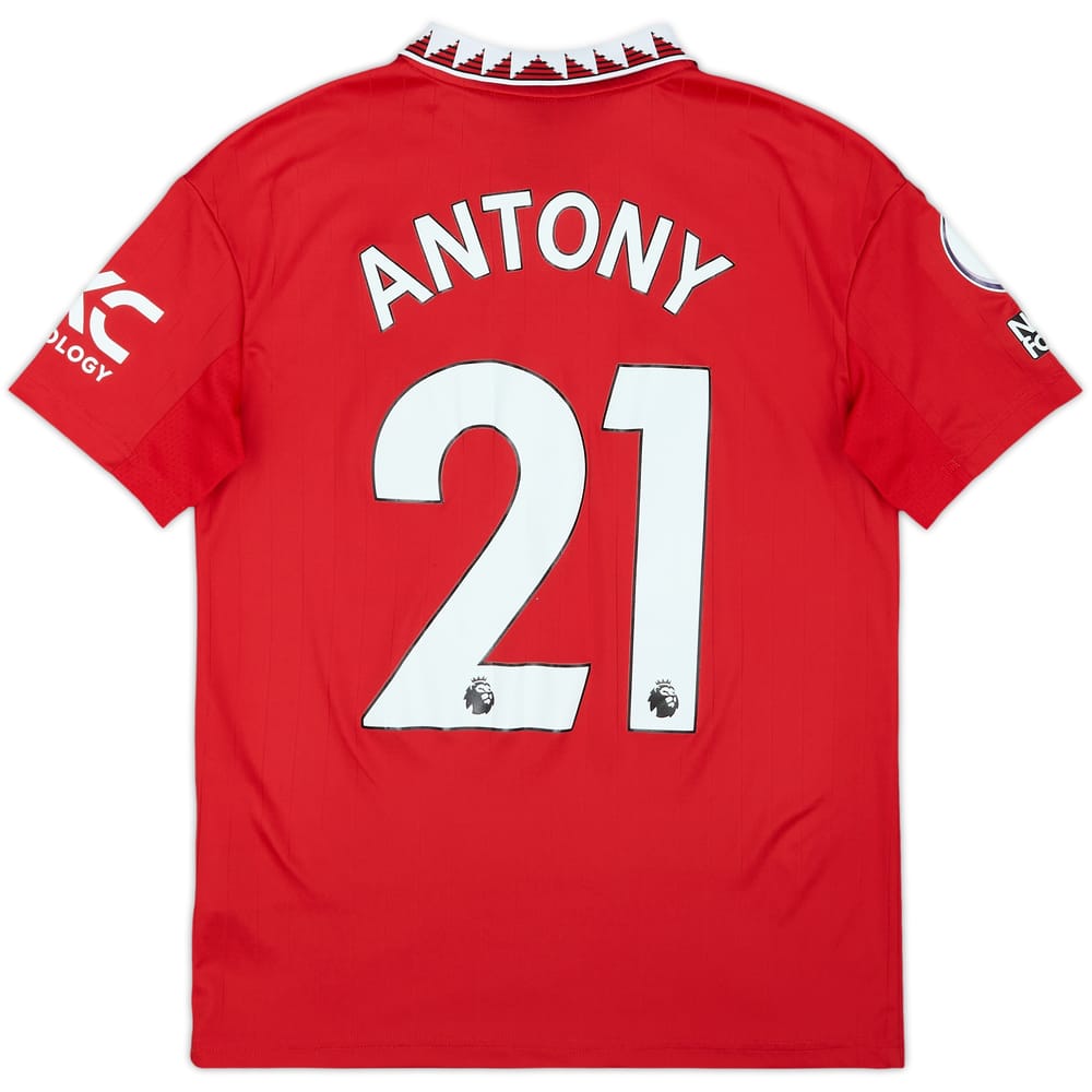 2022-23 Manchester United Home Shirt Antony #21 - 9/10 - (13-14 Years)
